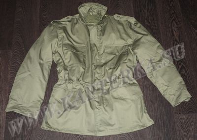 Куртка М65 с подстежкой. Цвет олива. Состав: 65% полиэстер, 35% хлопок. Верх водостойкий. Новая. Сделано в Германии.
